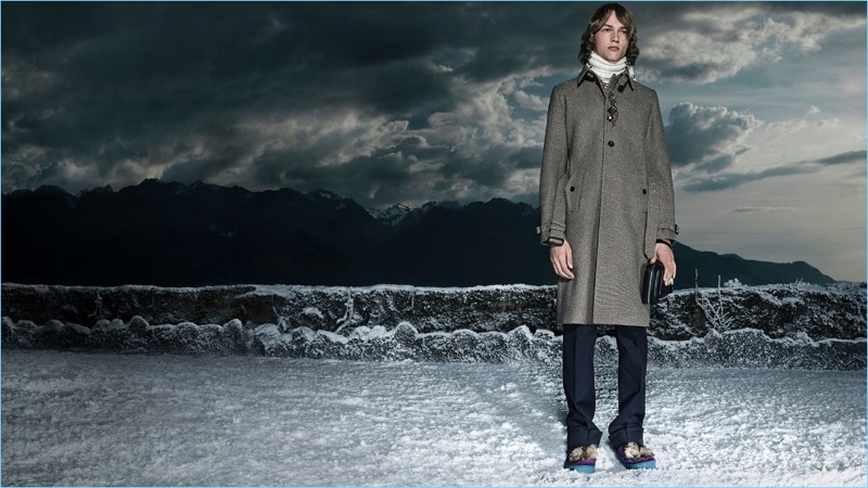 Kerkko Sariola ventures outdoors for Prada's fall-winter 2017 campaign.