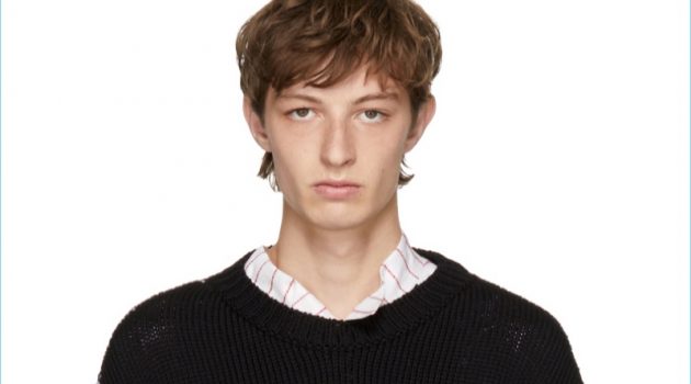 Make a New York Statement with Raf Simons Fall '17 Arrivals Raf Simons Black 'I Love NY' Sweater
