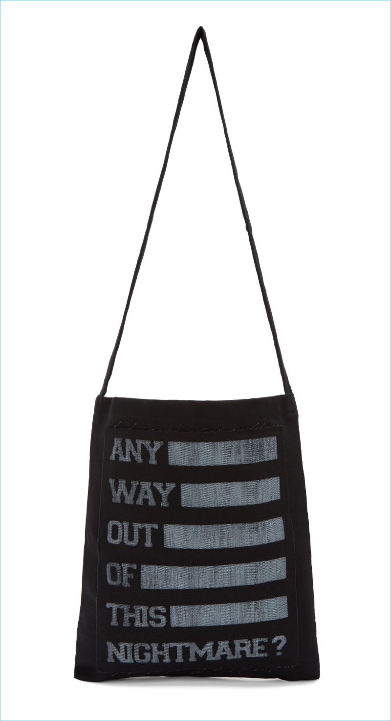 Raf Simons Black Patch Tote