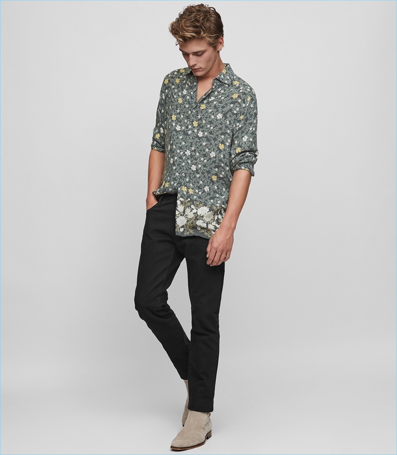 Reiss Floral Print Shirt