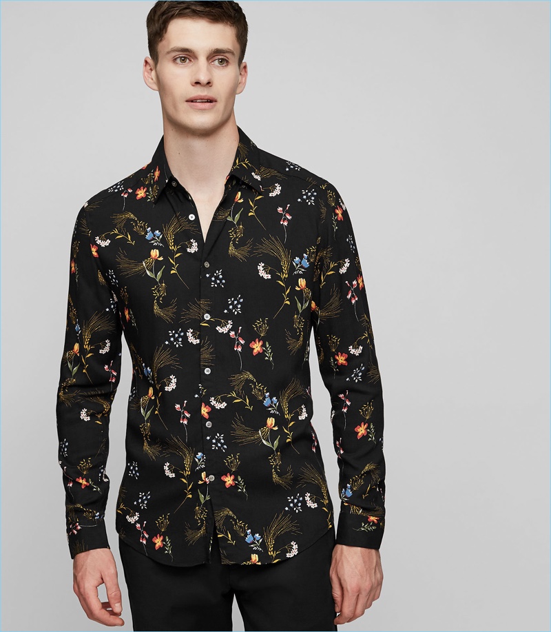 Reiss Floral Printed Shirt