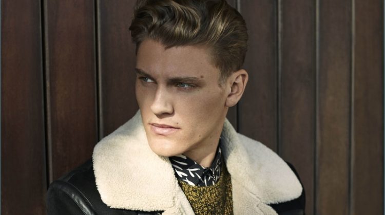 Mikkel Jensen stars in River Island's fall-winter 2017 campaign.