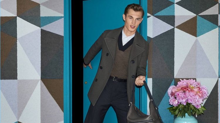 Salvatore Ferragamo enlists Kit Butler as the star of its fall-winter 2017 campaign.