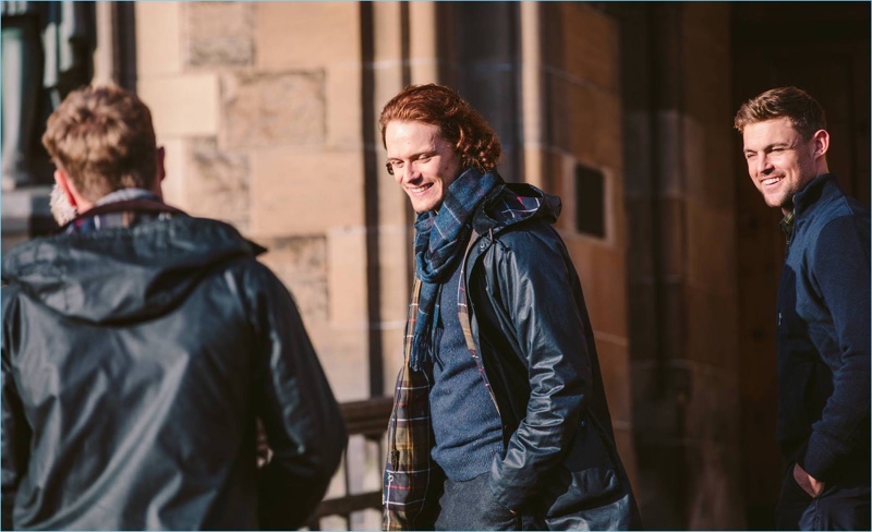Outlander star Sam Heughan reunites with Barbour for its fall-winter 2017 campaign.