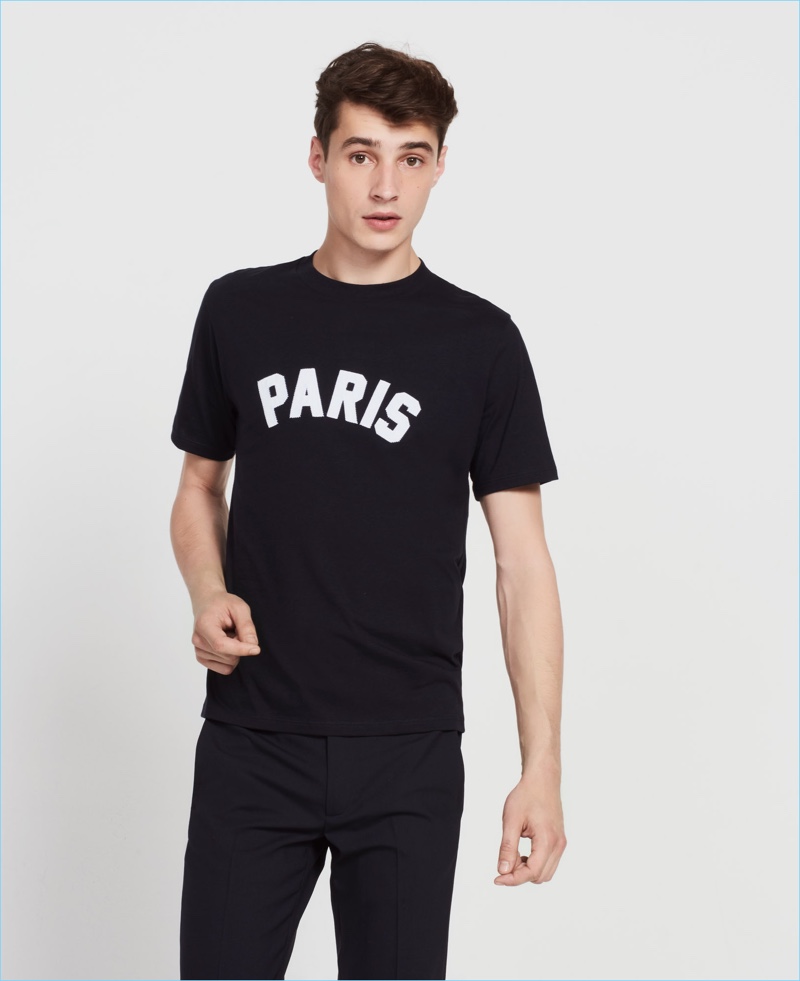 Sandro Men's Black Paris T-Shirt
