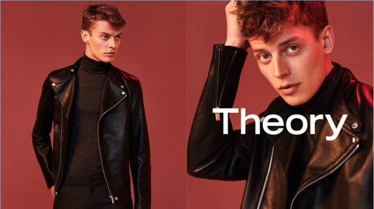 Janis Ancens stars in Theory's fall-winter 2017 campaign.