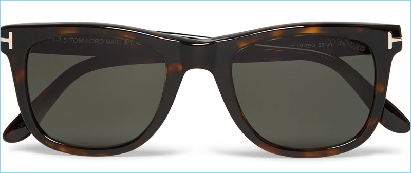 Tom Ford D-Frame Tortoiseshell Acetate Polarized Sunglasses