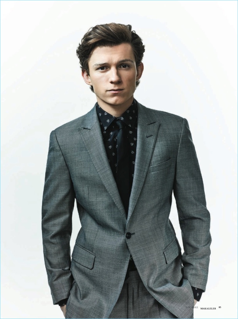 British actor Tom Holland stars in a photo shoot for The Rake Turkey.