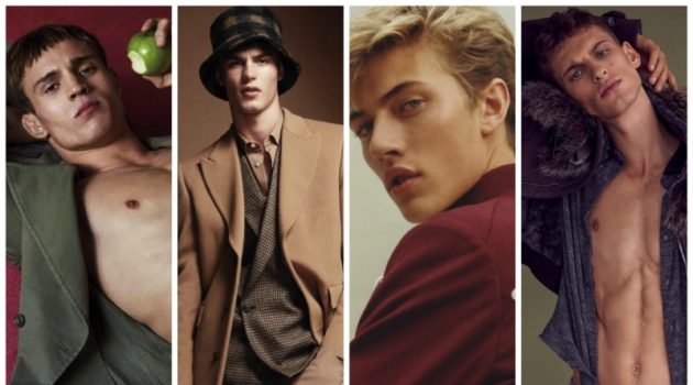 The New Guard: Today's Top Male Models Top Models Julian Schneyder, Kit Butler, Lucky Blue Smith, and David Trulik