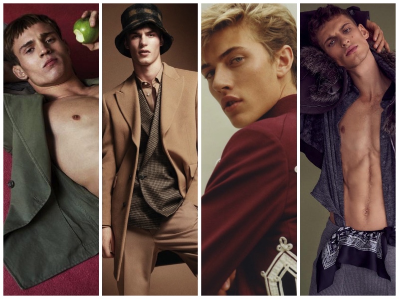 Top Models Julian Schneyder, Kit Butler, Lucky Blue Smith, and David Trulik