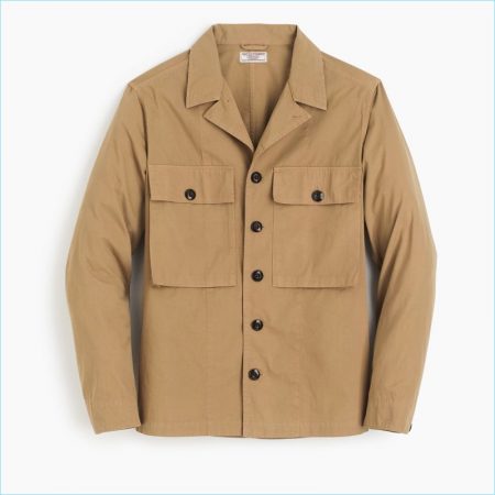 Wallace & Barnes Military Shirt Jacket in Khaki