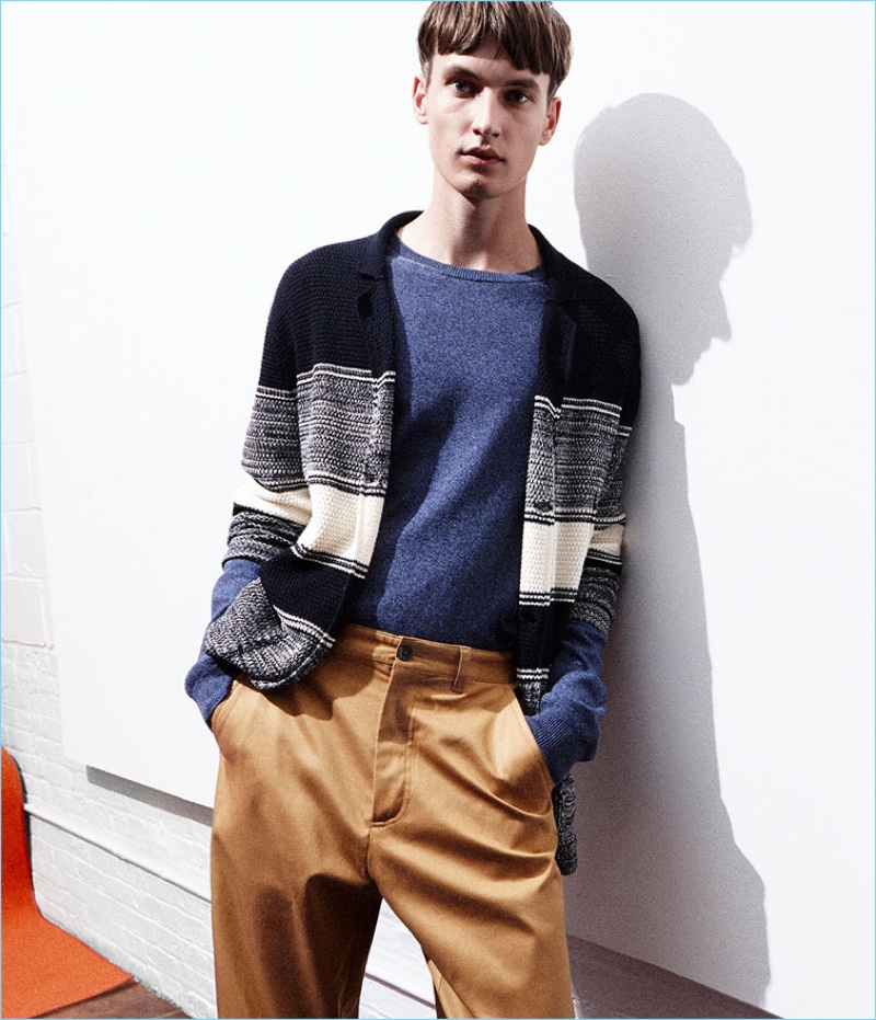 Smart style reigns with Zara offering essentials such as the cardigan sweater.