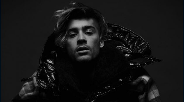 Zayn Malik Covers VMAN, Talks New Music Layered for fall, Zayn Malik wears a Woolrich shirt with a Dsquared2 coat, Prada jacket, and Calvin Klein shirt.