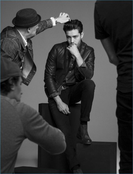 Behind the Scenes Francisco Lachowski Liu Jo Uomo Fall Winter 2017 Campaign 003