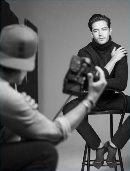 Behind the Scenes Francisco Lachowski Liu Jo Uomo Fall Winter 2017 Campaign 005