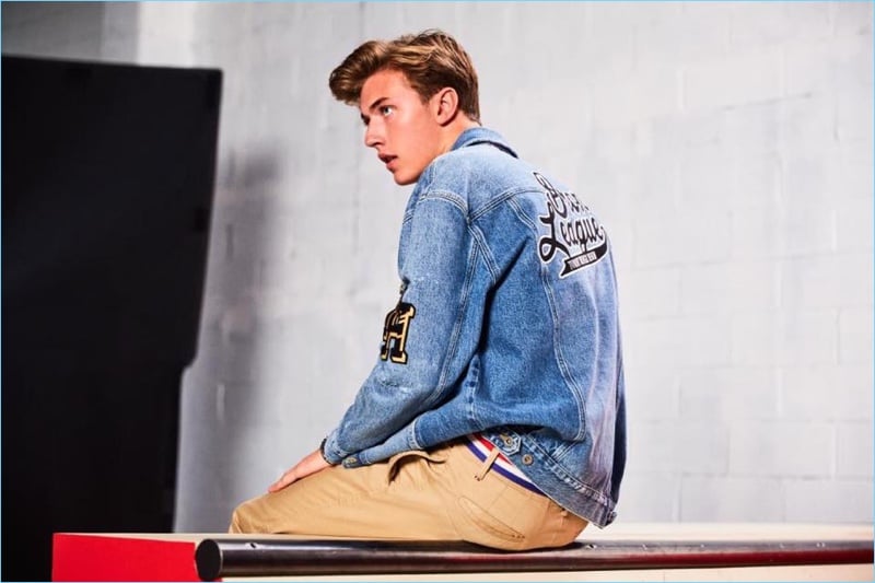 Behind the Scenes Hilfiger Denim Fall Winter 2017 Campaign Lucky Blue Smith