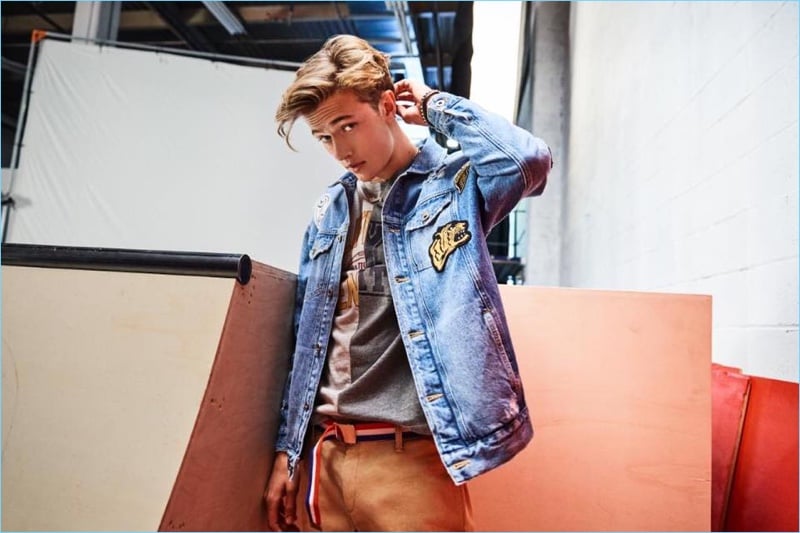 Behind the Scenes Hilfiger Denim Fall Winter 2017 Campaign Lucky Blue Smith