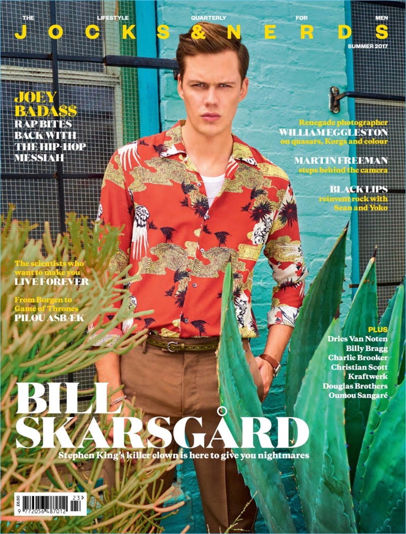 Bill Skarsgård covers the latest issue of Jocks & Nerds.