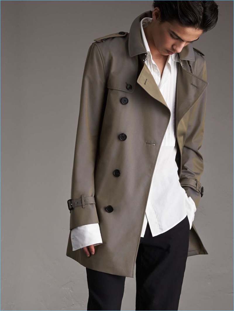 Burberry Cotton Gabardine Trench Coat