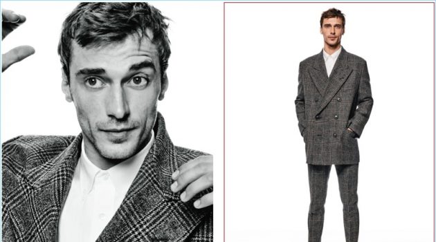Cut from a New Cloth: Clément Chabernaud Reunites with Holt Renfrew for Fall '17 A sharp vision, Clément Chabernaud models Dries Van Noten.
