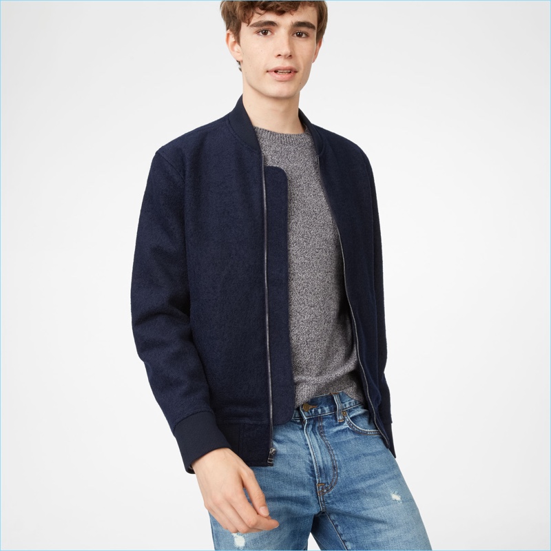 Club Monaco Wool Bomber