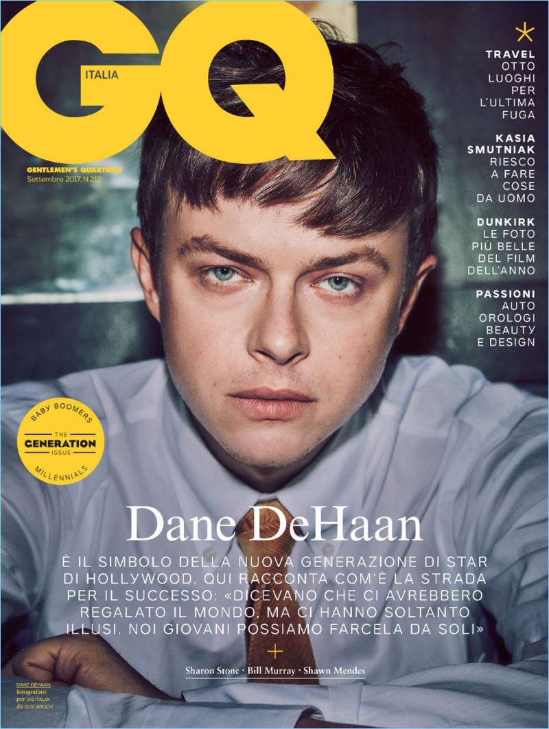 Dane DeHaan covers the September 2017 issue of GQ Italia.