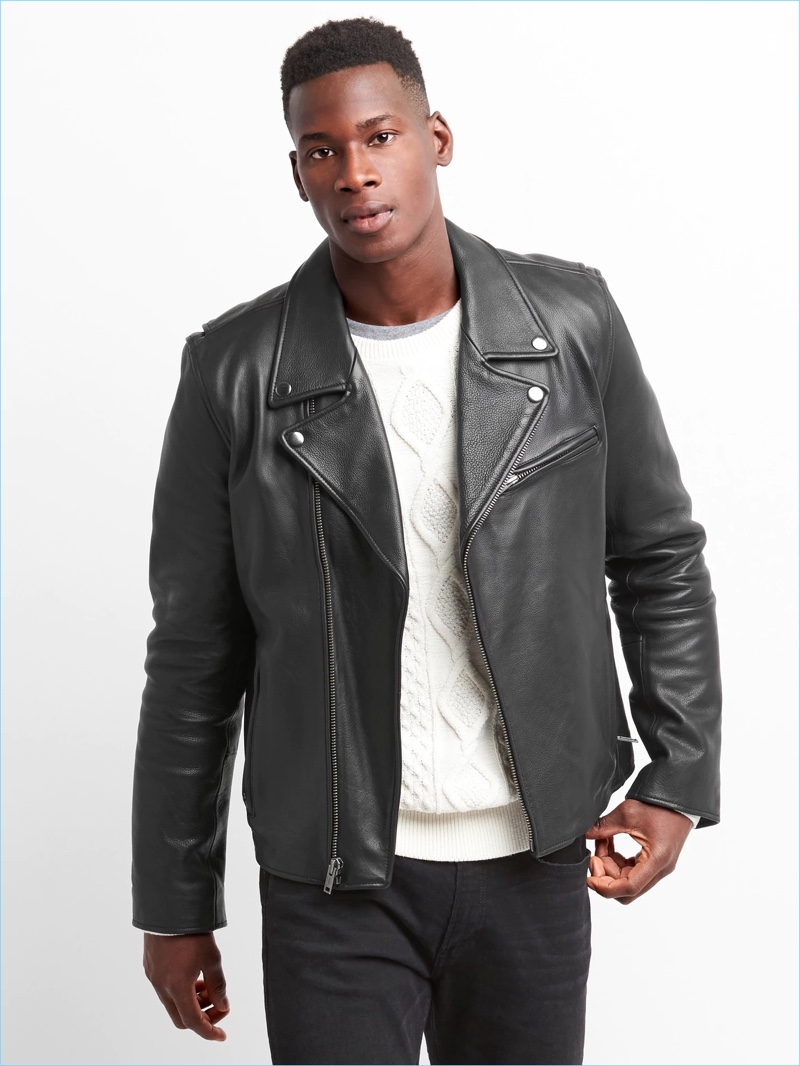 Gap Leather Biker Jacket