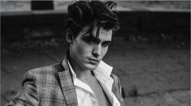 Fair & Square: Garrett Taber Dons Glen Plaid Suits for Da Man Fair & Square: Garrett Taber Dons Glen Plaid Suits for Da Man