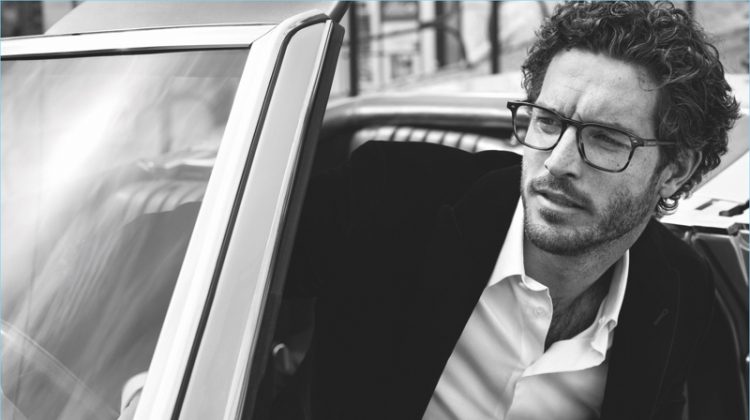Reuniting with Giorgio Armani, Justice Joslin appears in the brand's Frames of Life campaign.