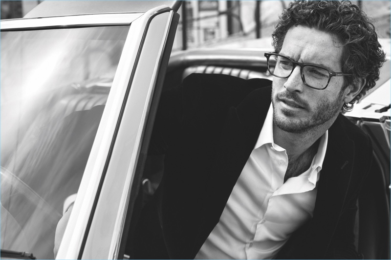 Reuniting with Giorgio Armani, Justice Joslin appears in the brand's Frames of Life campaign.