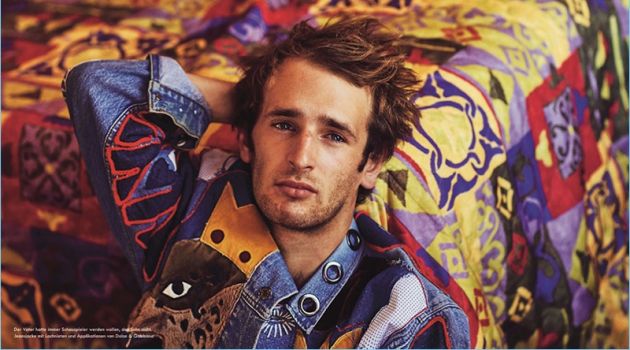 Hopper Penn Stars in Zeit Magazine Cover Story Actor Hopper Penn rocks a Dolce & Gabbana denim jacket.