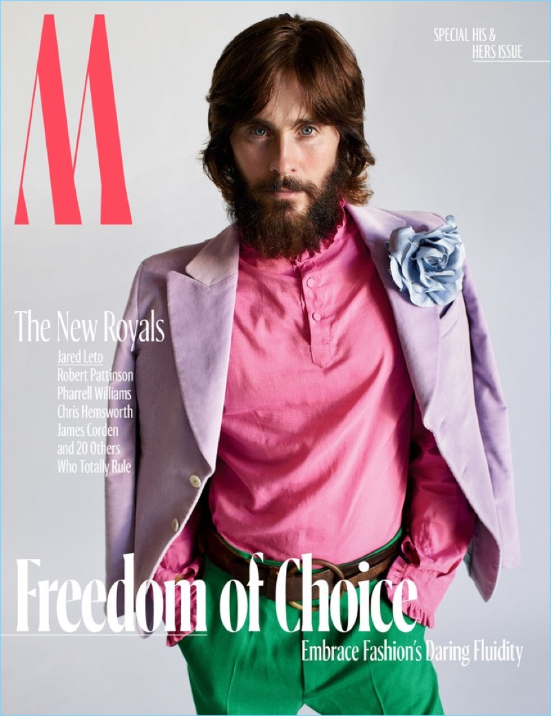 Jared Leto covers the October 2017 issue of W magazine.
