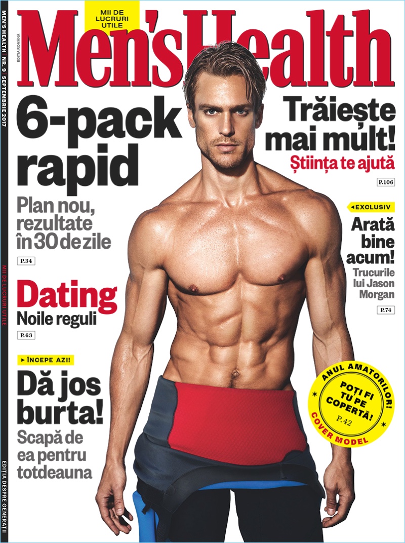 Jason Morgan is Ripped for Men's Health Romania Cover Shoot