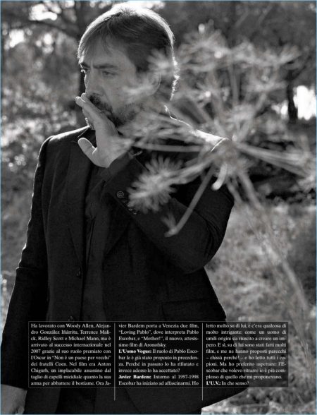 Javier Bardem 2017 LUomo Vogue Photo Shoot 002