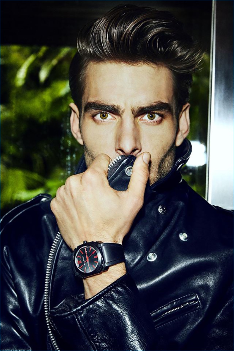 Spanish model Jon Kortajarena connects with BVLGARI as one of the label's brand ambassadors.