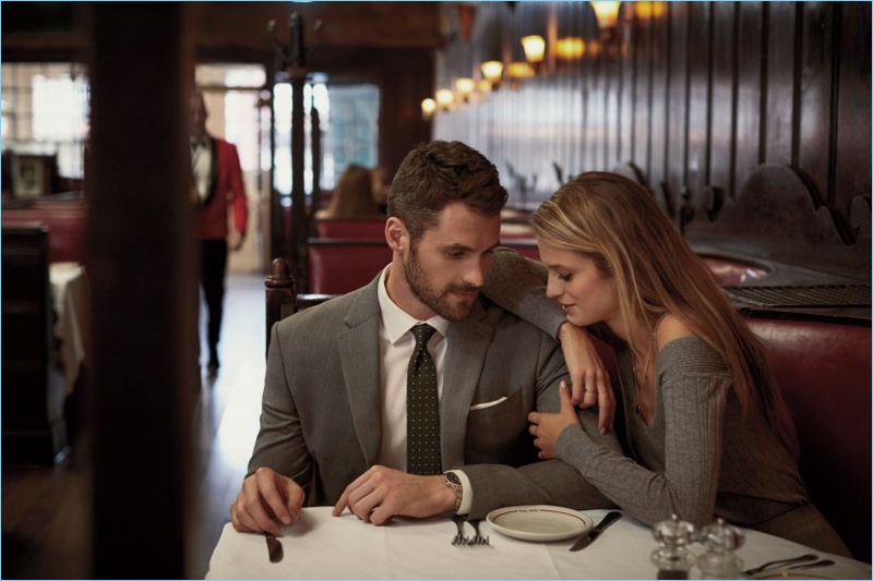 Couple Kevin Love and Kate Bock front Banana Republic's fall-winter 2017 campaign.