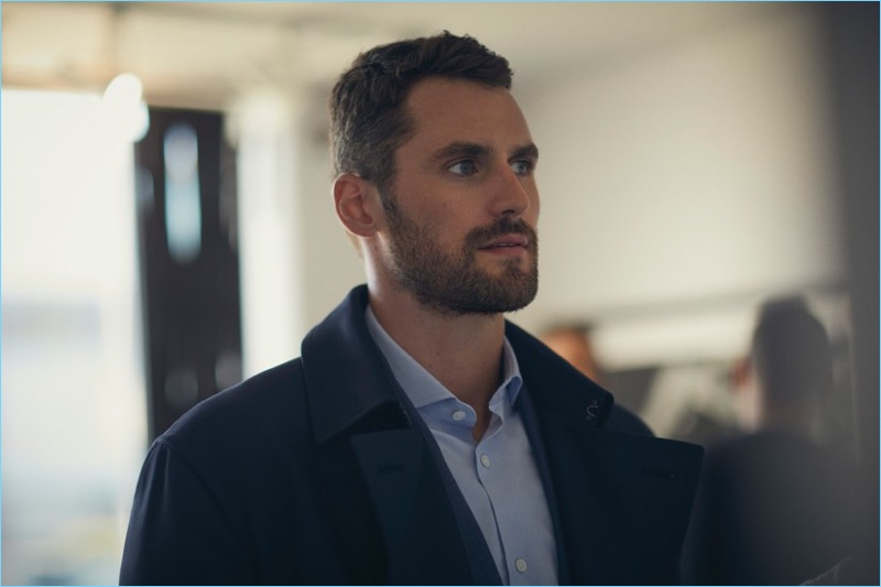 Cleveland Cavaliers player Kevin Love stars in Banana Republic's fall-winter 2017 campaign.