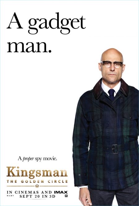 Kingsman The Golden Circle Poster Mark Strong Merlin Style