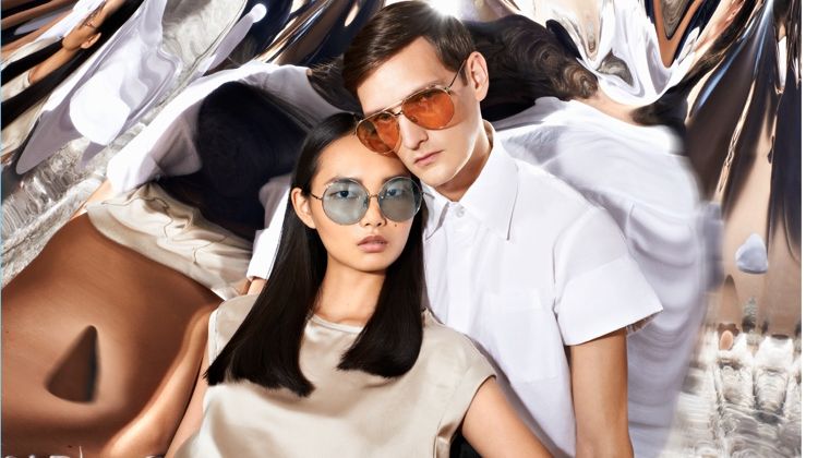 Yannick Abrath & Ling Ling Couple Up for Linda Farrow Fall ’17 Campaign
