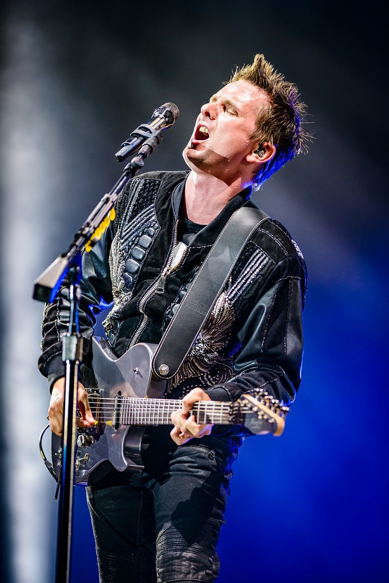 Matt Bellamy of Muse performs at Nürnberg Rock in Park.