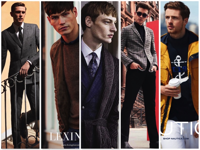 Fall-Winter 2017 Advertising from Canali, Lexington, Lardini, Vince Camuto, and Nautica