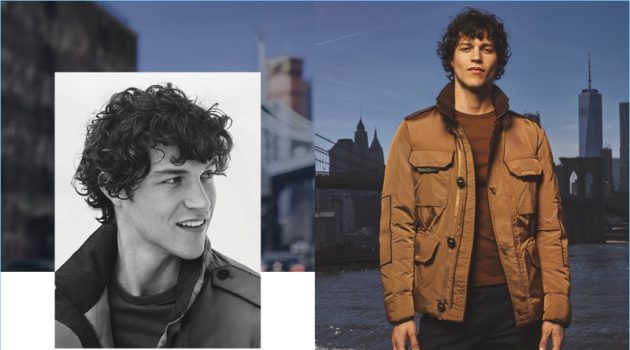 Peuterey taps Miles McMillan as the star of its fall-winter 2017 campaign.