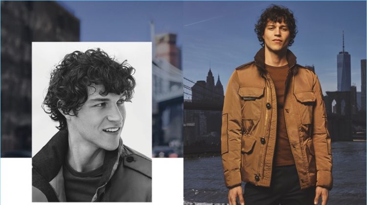 Peuterey taps Miles McMillan as the star of its fall-winter 2017 campaign.