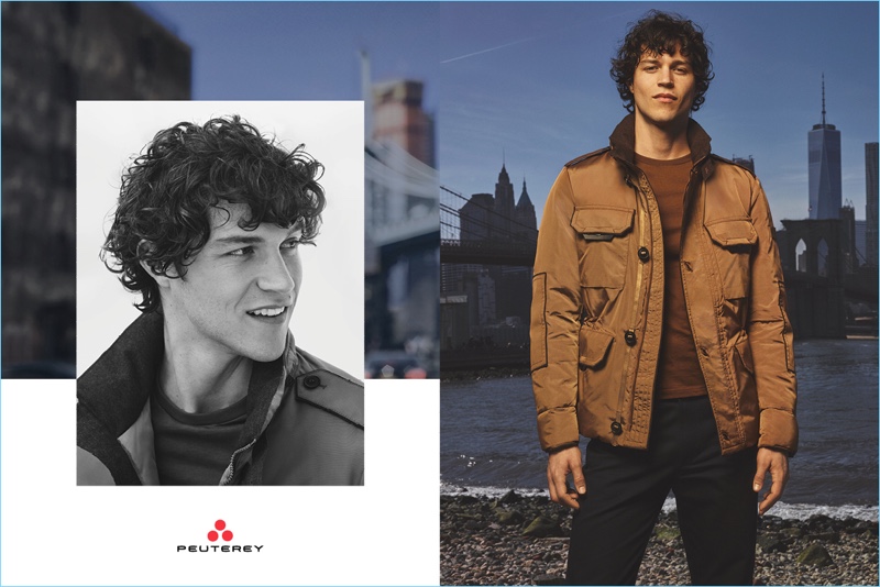 Peuterey taps Miles McMillan as the star of its fall-winter 2017 campaign.