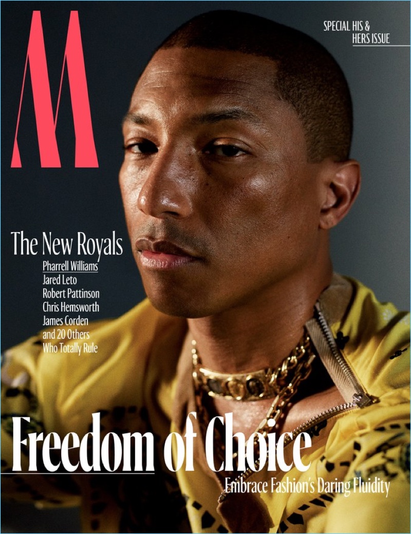 Pharrell Williams covers the October 2017 issue of W magazine.