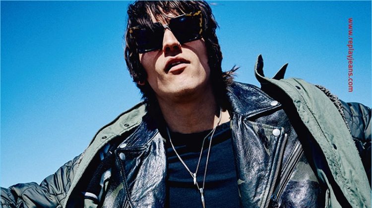 Leebo Freeman Embraces Rocker Style for Replay Fall ’17 Campaign