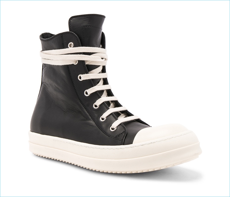 Rick Owens Leather Sneakers