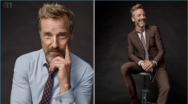 The Art of Tailoring: Rainer Andreesen Models Professional Styles for Simons Front and center, Rainer Andreesen dons smart LE 31 pieces with ties by Blick.