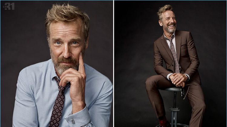 Front and center, Rainer Andreesen dons smart LE 31 pieces with ties by Blick.