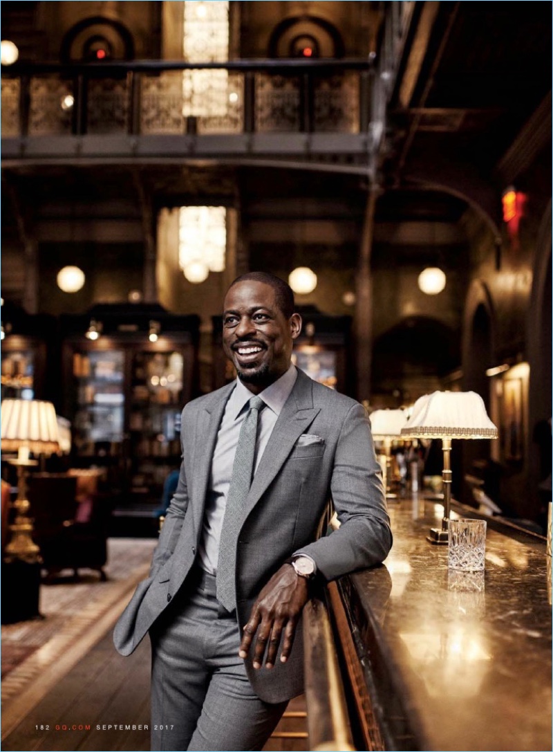 The Man in Mono: Sterling K. Brown Dons Suits for GQ – The Fashionisto